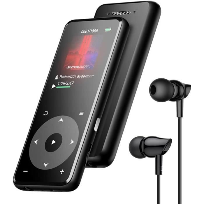 Haut-Parleur MP3 - AGPTEK - Bluetooth 4.0 - 8Go - Métal - Écran TFT 1,8''