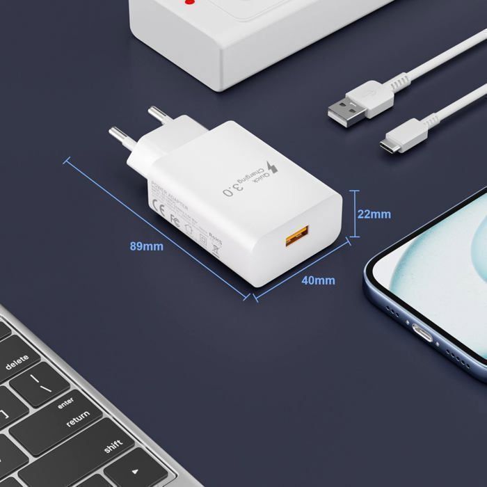 TECHTA Type C Charger Fast Charging for Samsung Galaxy A16 A15 A14 5G A56 A55 A54 A36 A35 A26 A25 S25 S24 S23 S22 S21 S20 Fe