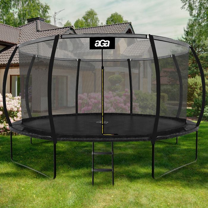 Aga SPORT EXCLUSIVE Trampoline 430 cm Noir + filet de protection + échelle