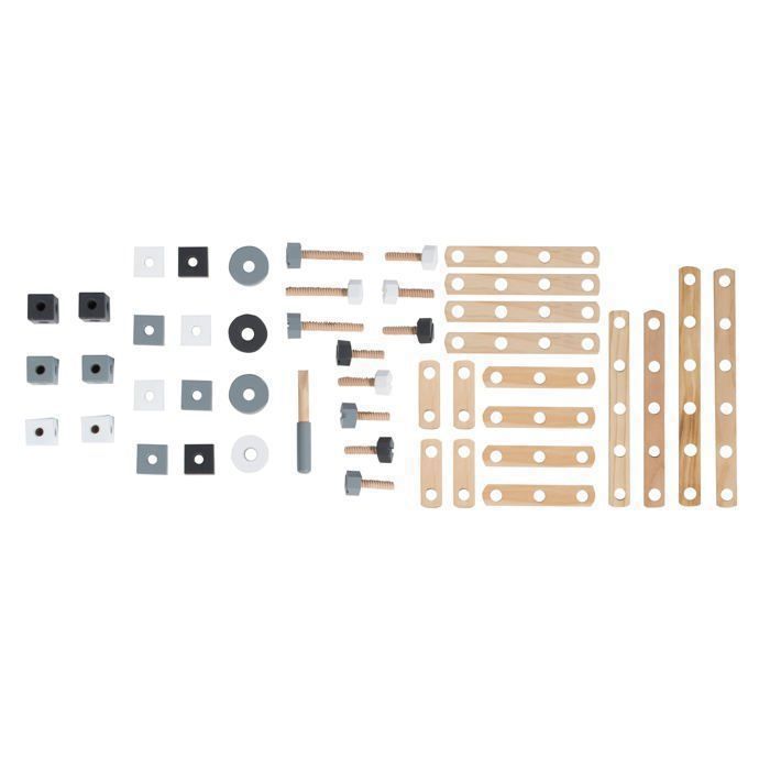 Jeu de Construction en Bois - ROBA - 48 Pièces - Boîte à Outils - A Partir de 3 Ans