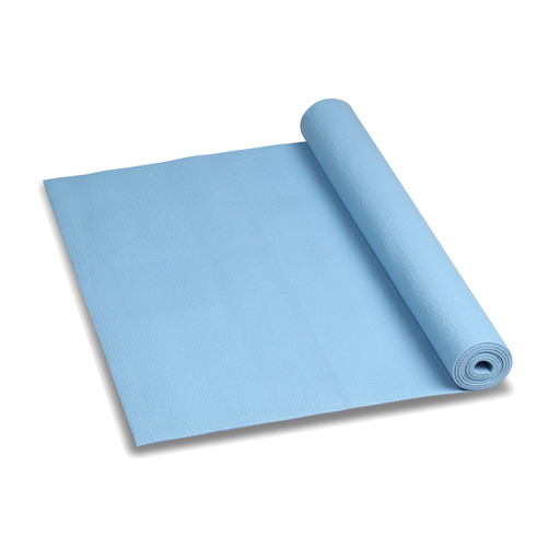 Indigo Yoga- och Fitnessmatta, Ljusblå PVC, 173*61*0,3 cm