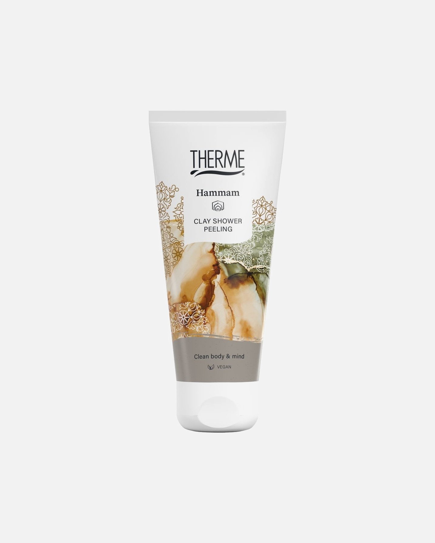 THERME kūno šveitiklis su molio dušo šveitikliu - 200 ml