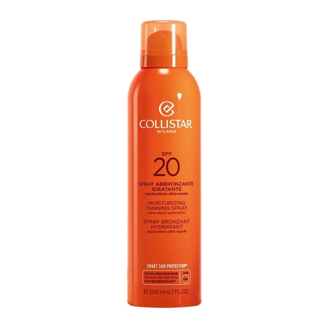 Collistar opaľovací hydratačný sprej s opaľovacím efektom SPF 20 – 200 ml