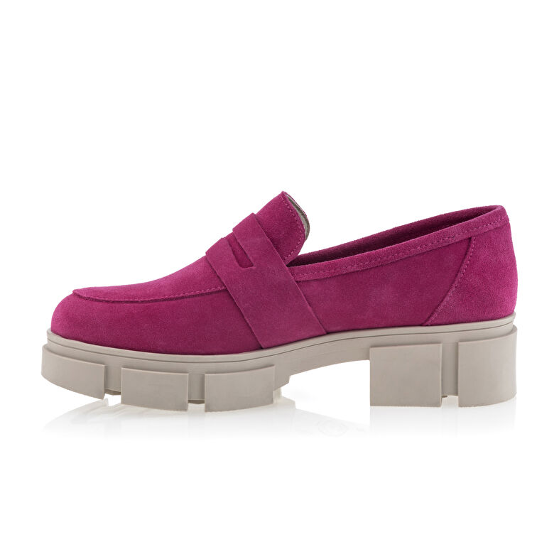Rosa Damen-Loafer/Bootsschuhe