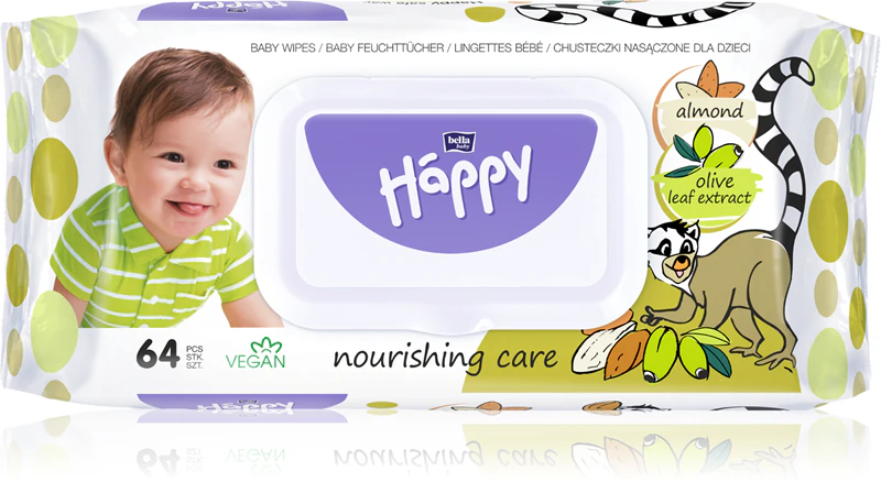 BELLA Baby Happy Babyreinigende Vochtige Doekjes met Amandel- en Olijfbladextract
