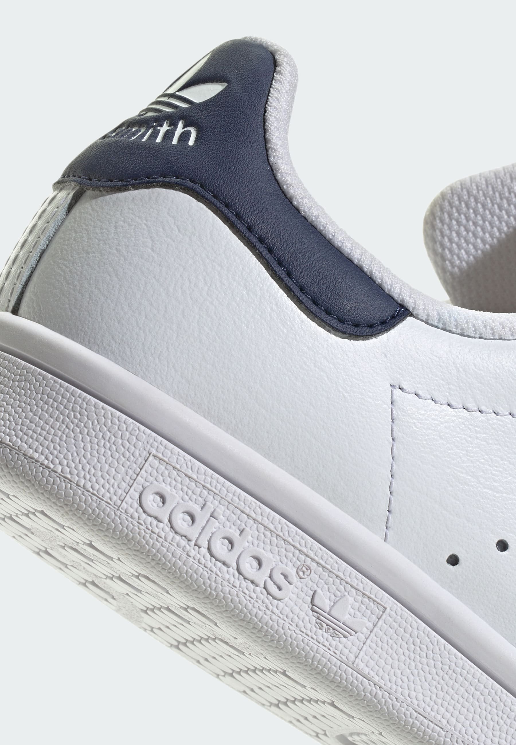 adidas Originals STAN SMITH KIDS - Sneakers - ftwr wit ftwr wit donkerblauw