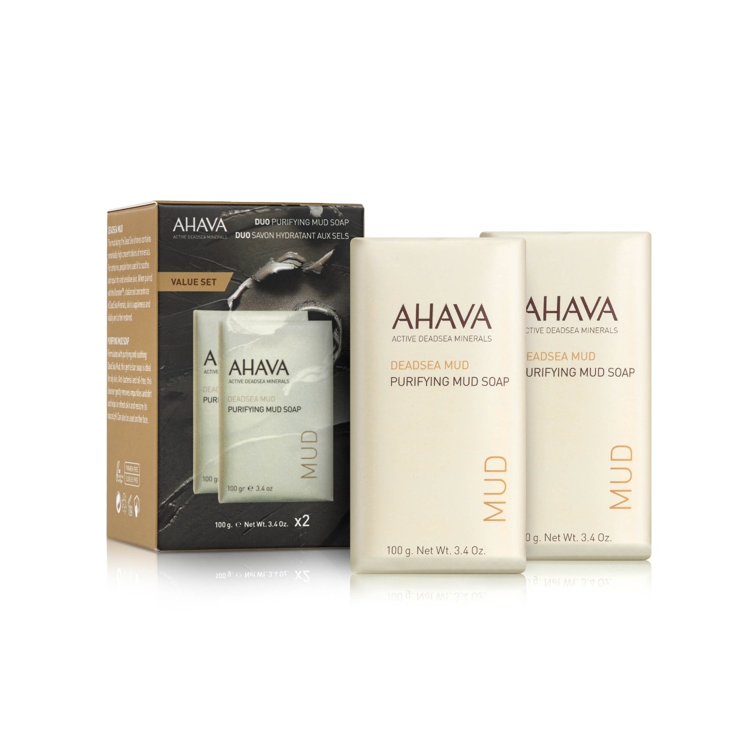 AHAVA Duo Double Purifying Mud Soap r