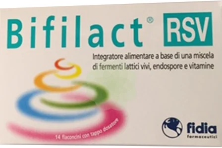Complemento alimenticio FIDIA Bifilact RSV con fermentos lácticos vivos, 14 frascos
