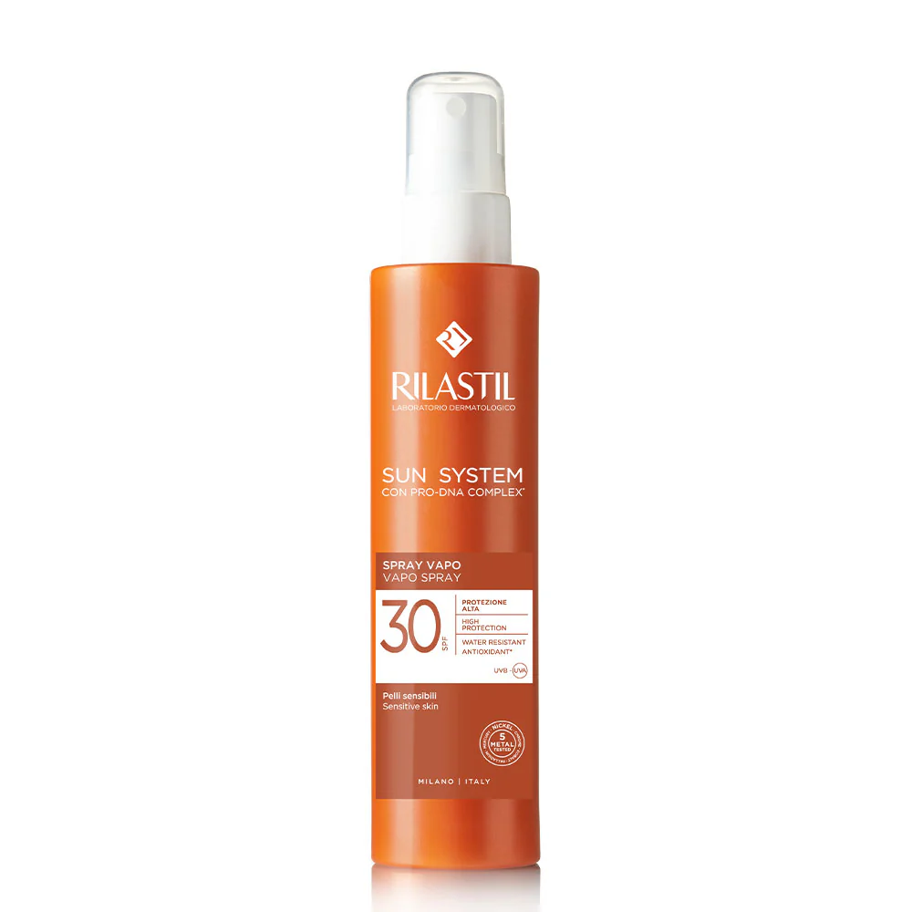 Sun System Spray Vapo SPF30 - Spray solare corpo alta prot., Latte solare corpo alta prot.