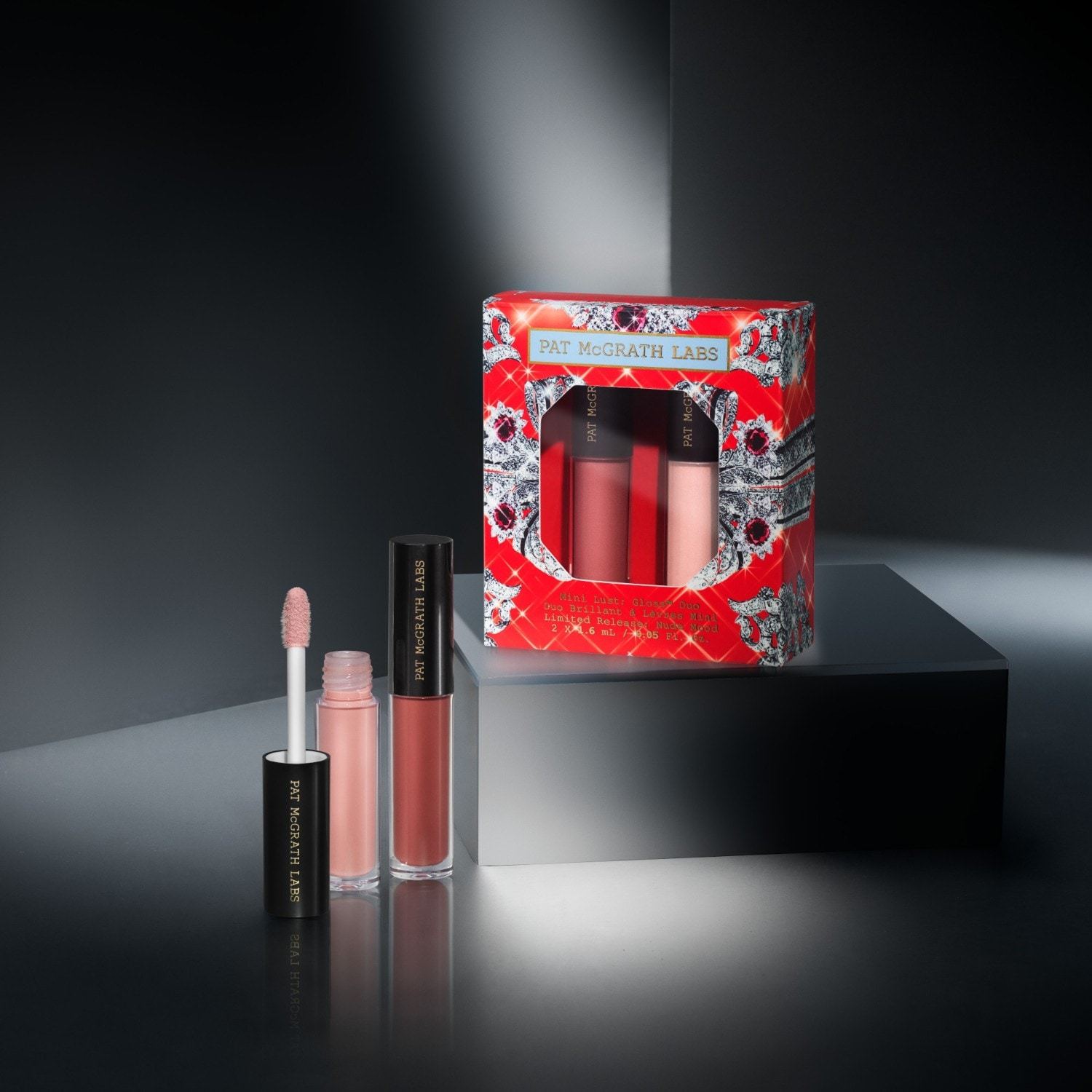 Pat McGrath Labs lūpu spīdums Mini Lust: Gloss Duo Nude Mood (Flesh 6, Nude Venus) - 2 g