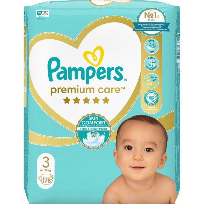 PAMPERS Premium Care vel. 3 (78 ks)