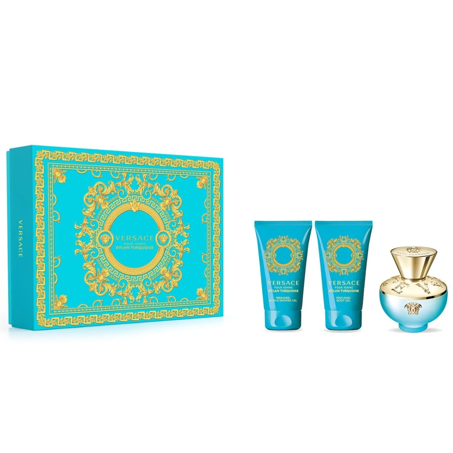 Versace Pour Femme Cofanetto Dylan Turquoise Eau de Toilette - Cofanetto Profumo Donna, Eau de Toilette