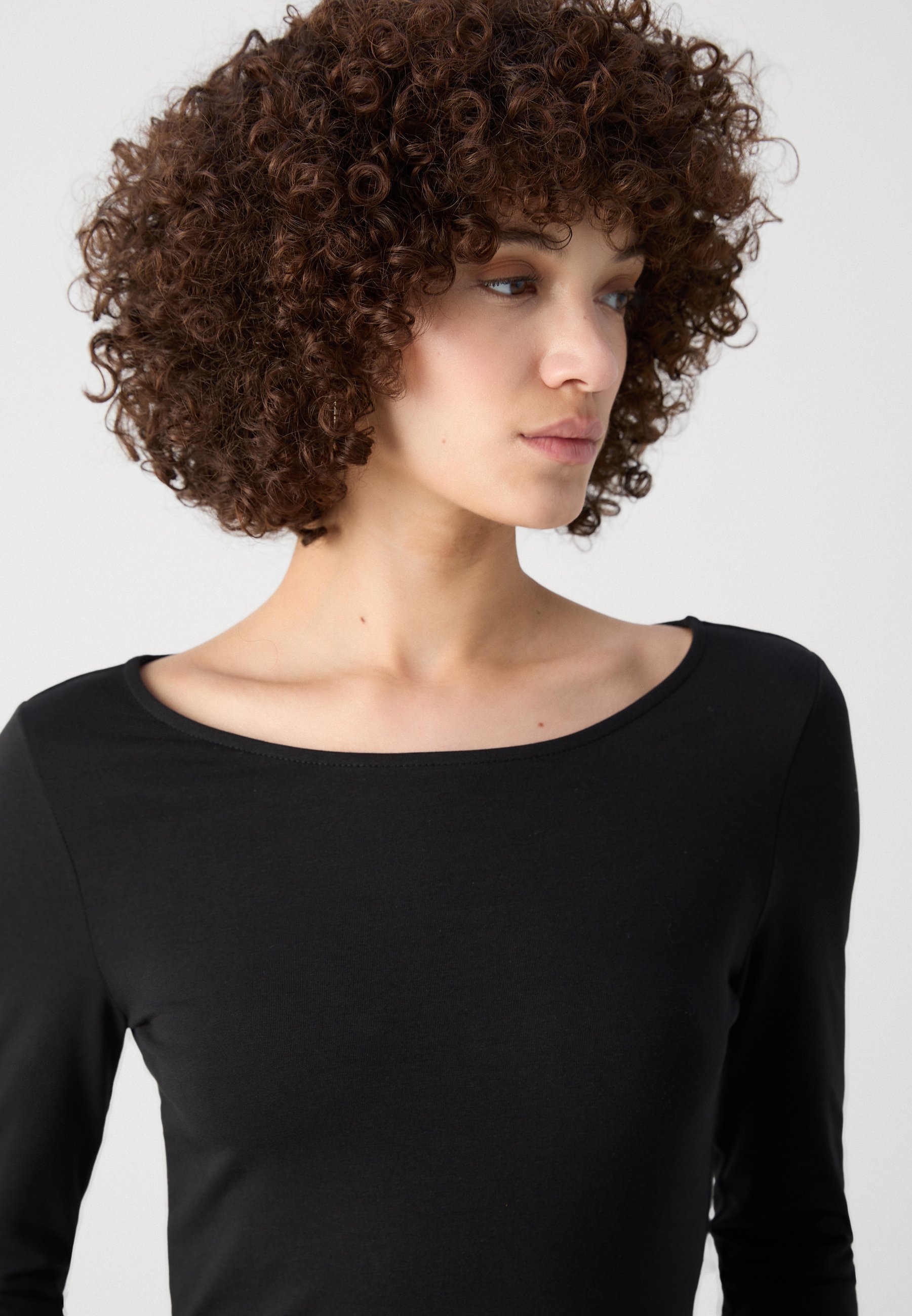 Anna Field top met lange mouwen - zwart