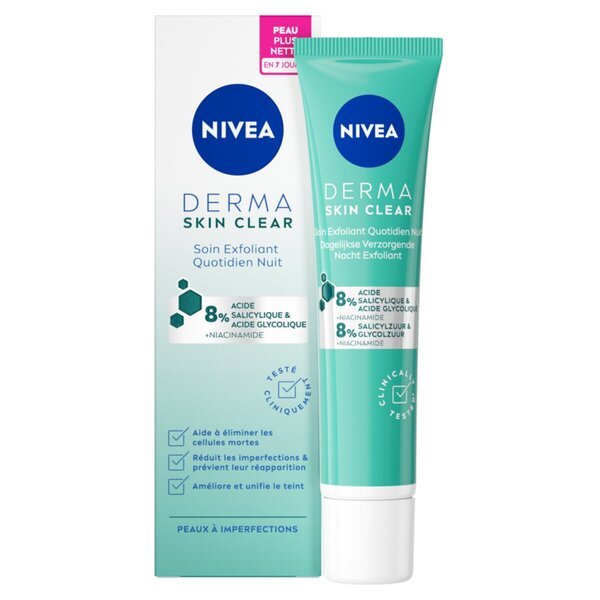 NIVEA Derma Skin Clear dnevni noćni piling za lice 40 ml - Za problematičnu kožu