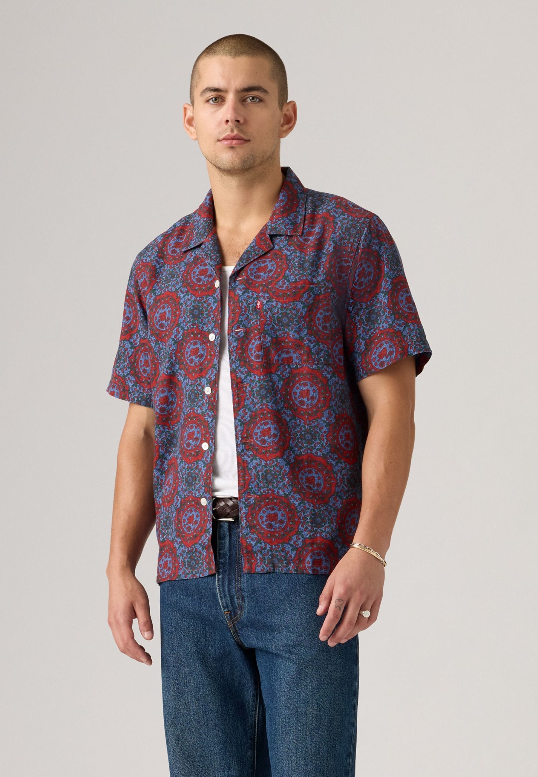 Camicia Levi's® SUNSET STANDARD CAMP - blu grigio
