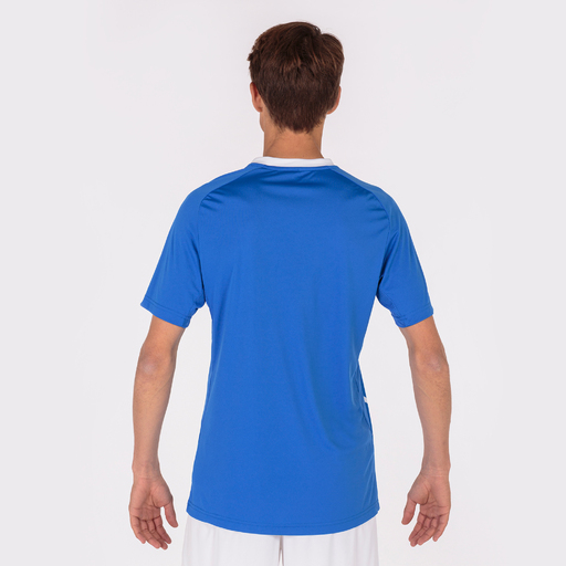 Camiseta Manga Corta Joma Tiger Iii Royal Blanco