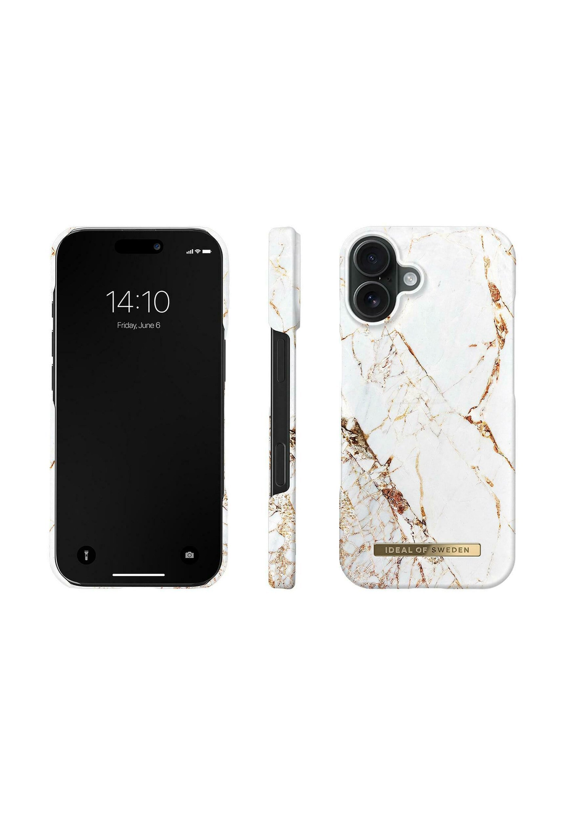 Coque iDeal of Sweden imprimée pour iPhone 16 - blanche