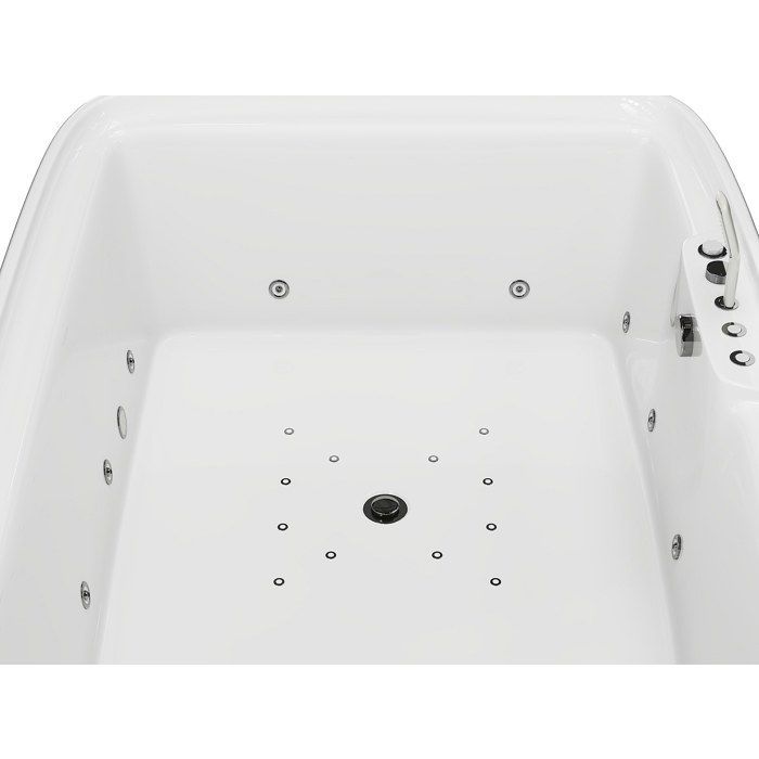 Bañera de hidromasaje - 180 x 120 x 60 cm - Blanca - 2 plazas - 390 L - VOLUTA