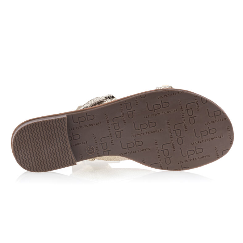 Női sárga flip-flop papucsok / tanga szandálok