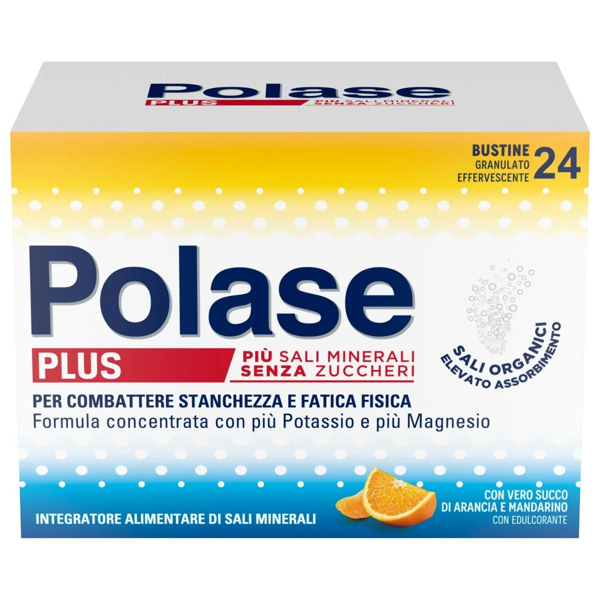 POLASE Polase Plus sabor naranja sin azúcar 24 sobres complemento alimenticio contra la fatiga