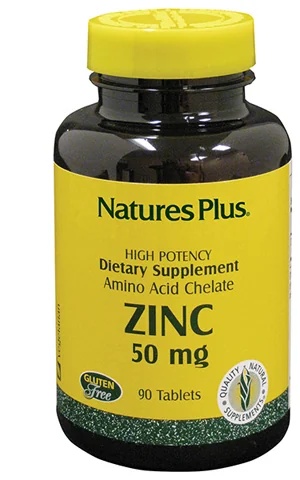 NATURES PLUS Gechelateerd Zink 50 mg 90 tabletten