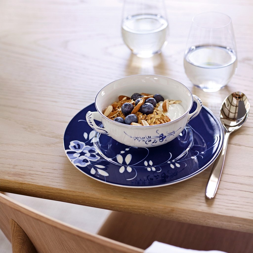 Villeroy & Boch krožnik za zajtrk modri Vieux Luxembourg Brindille - 1 kos
