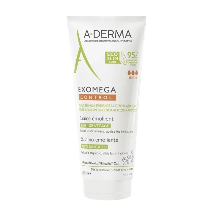 ADERMA Aderma Exomega Control verzachtende balsem 200 ml tegen jeuk en voor verzachting