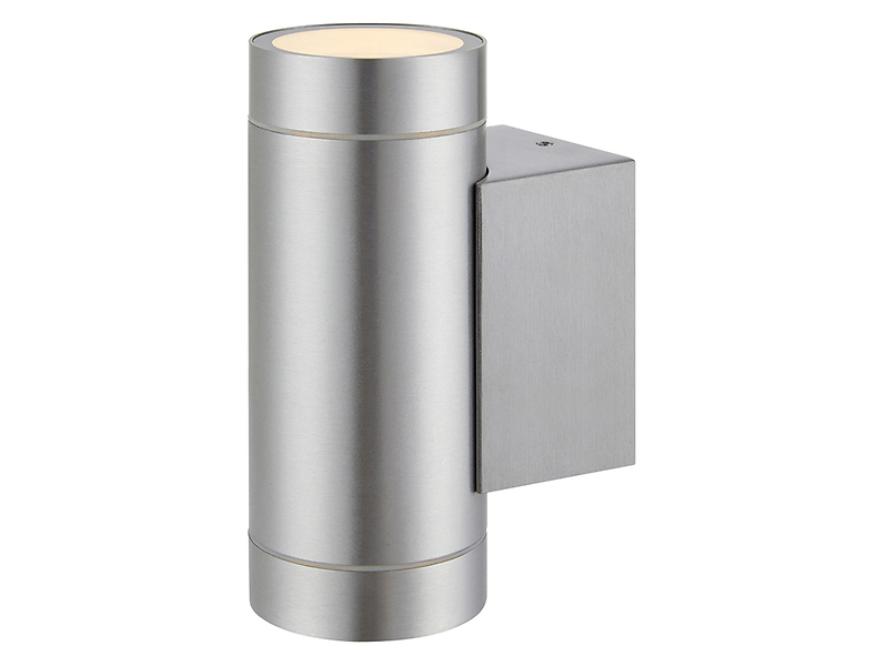 Kinkiet zewnętrzny Pipe metalowy srebrny