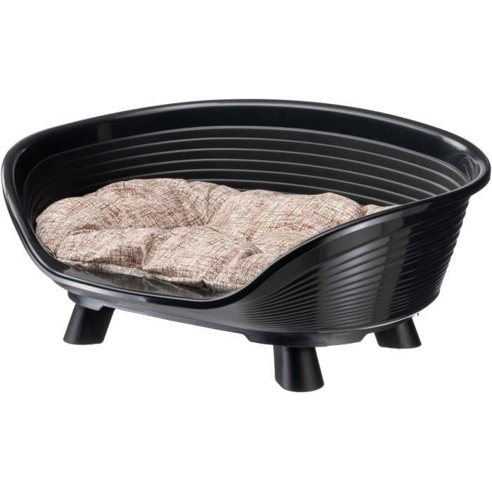 Schwarzer Entspannungskissenkorb – Größe M – 64 x 48 x 25 cm – FERPLAST