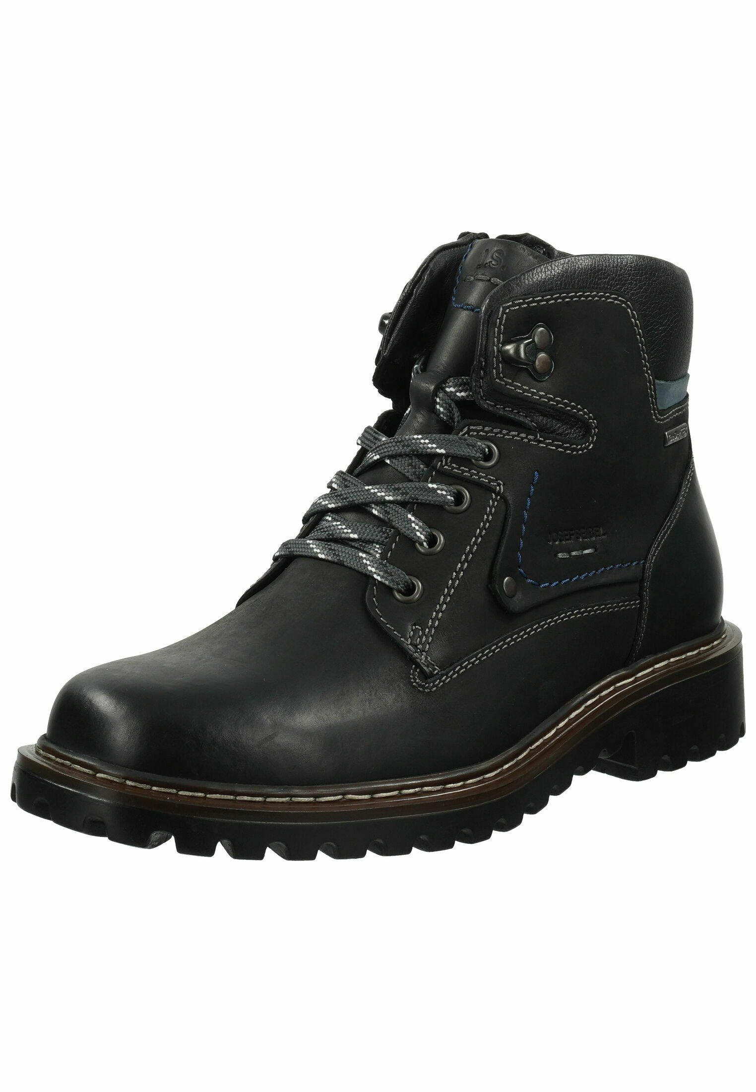 Josef Seibel Fűzős bokacsizma - fekete