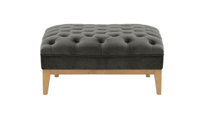 Pufa Chesterfield Modern Wood-Velluto 19