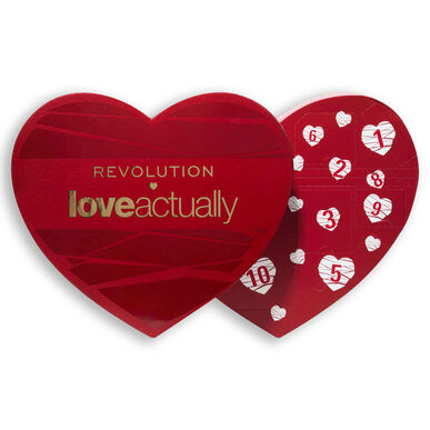 Adventní kalendář Makeup Revolution Love Actually – dárková sada make-upu a doplňků 12 překvapení 1 kus 1 kus