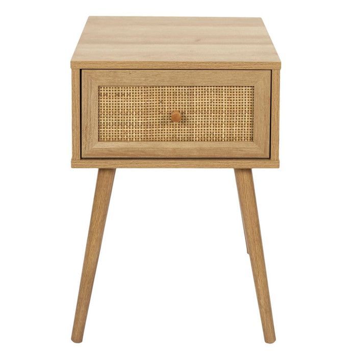Bali nachtkastje met 1 lade, 55 cm, naturel