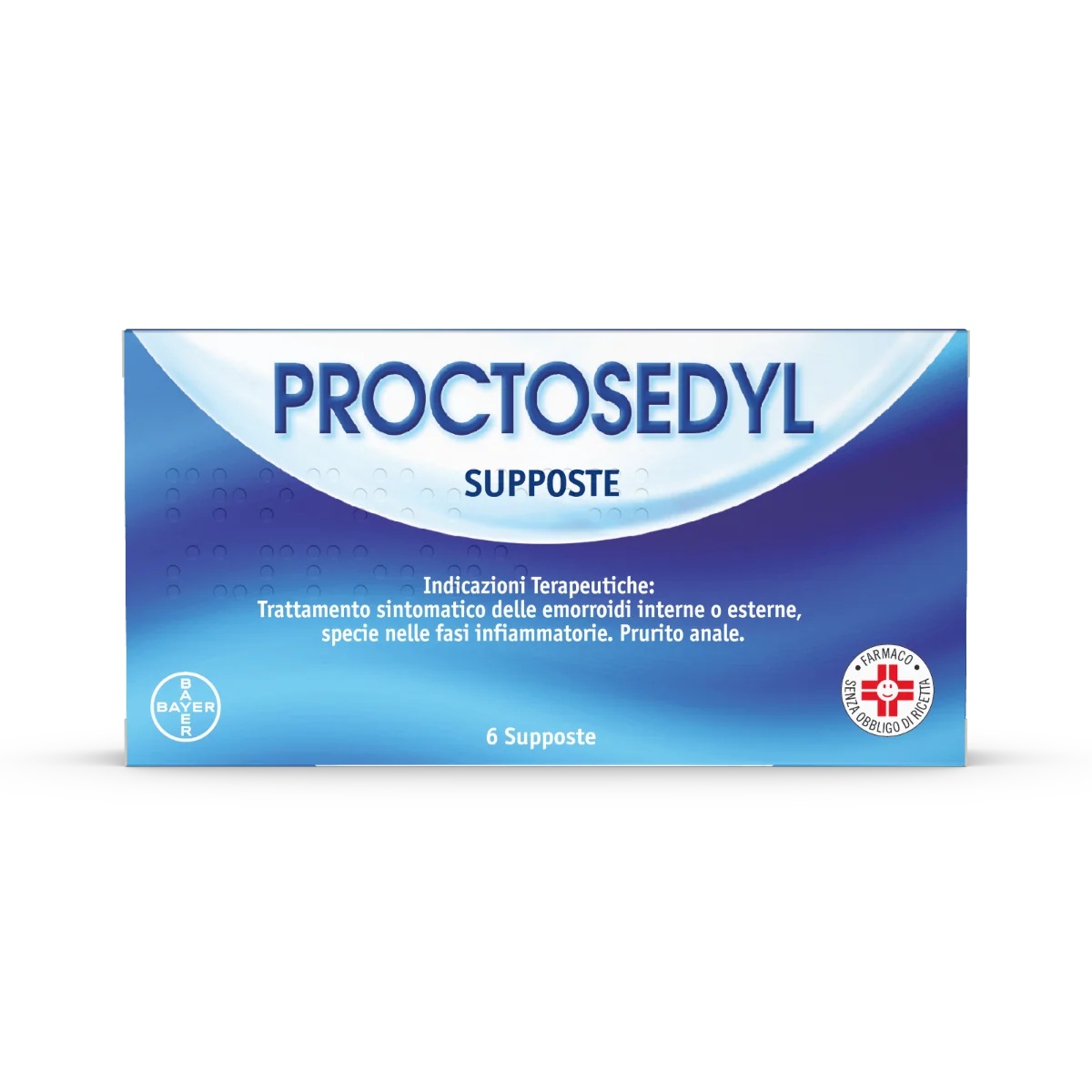 Suppositoires Proctosedyl 6 contre les hémorroïdes