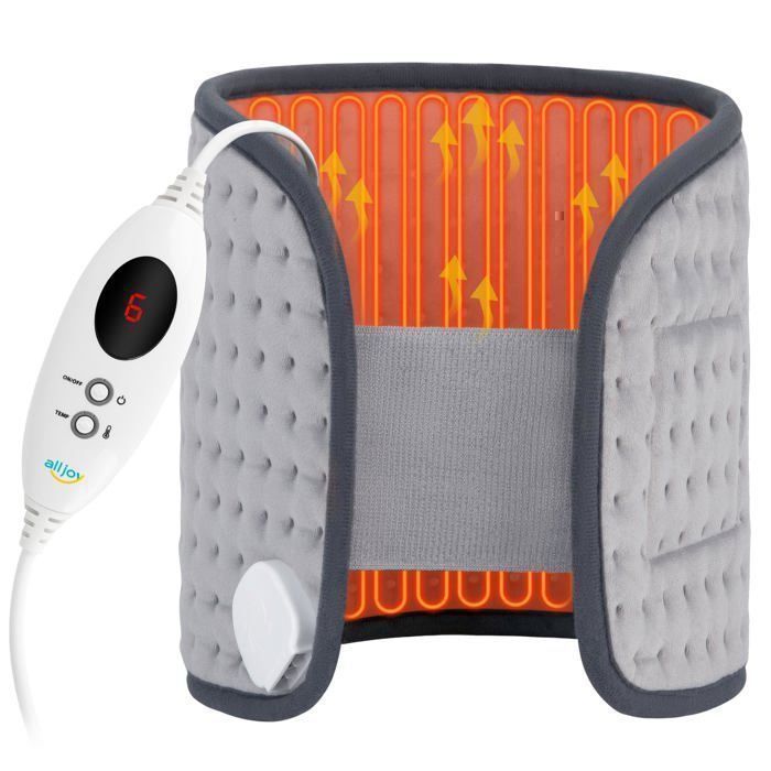 Couverture chauffante, ALLJOY – Contrôle de température, arrêt automatique, taille réglable – Cadeau pour les parents