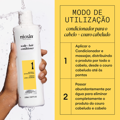Nioxin Professionals galvos odos kondicionierius. Lengvai retėjantiems plaukams skirtas kondicionierius, 300 ml.