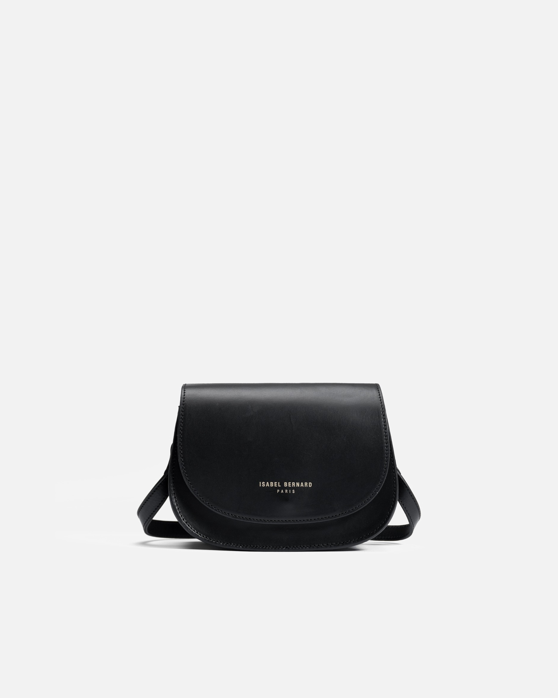 Isabel Bernard torba preko ramena/crossbody torba Isabel Bernard Montmartre Manon Crna - Prirodna koža - Montmartre Manon