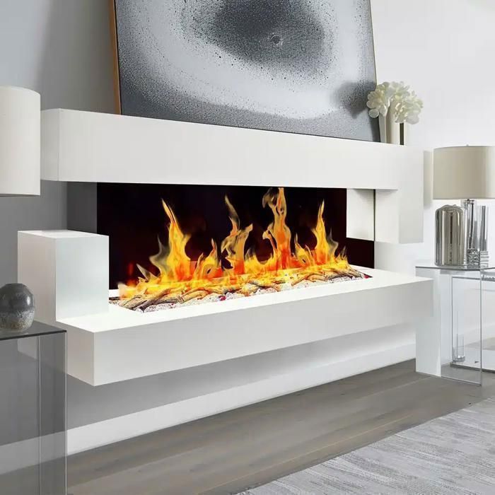 ARTE KAMIN - Quarz-Wandkamin, elektrisch, 120 cm - LED-Flammeneffekt, programmierbare Heizung, Fernbedienung