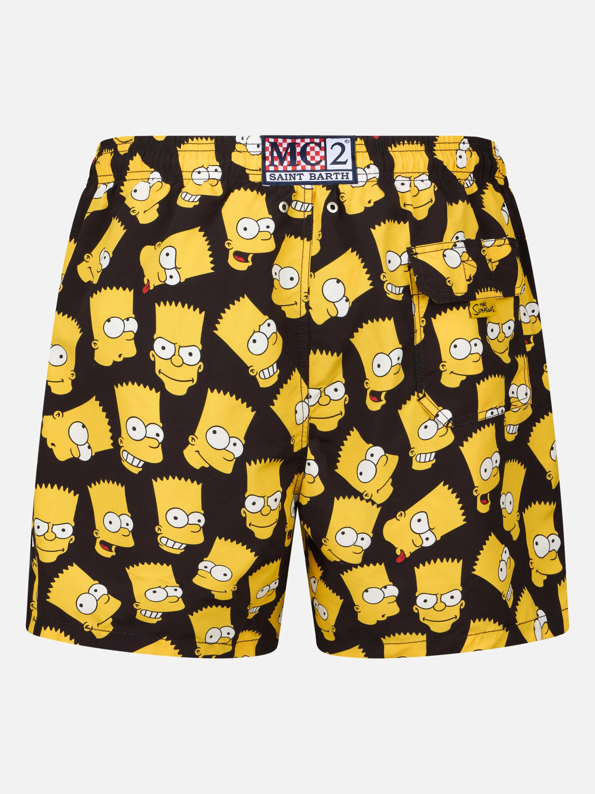 Costume da bagno da uomo Gustavia lunghezza media con stampa Bart Simp