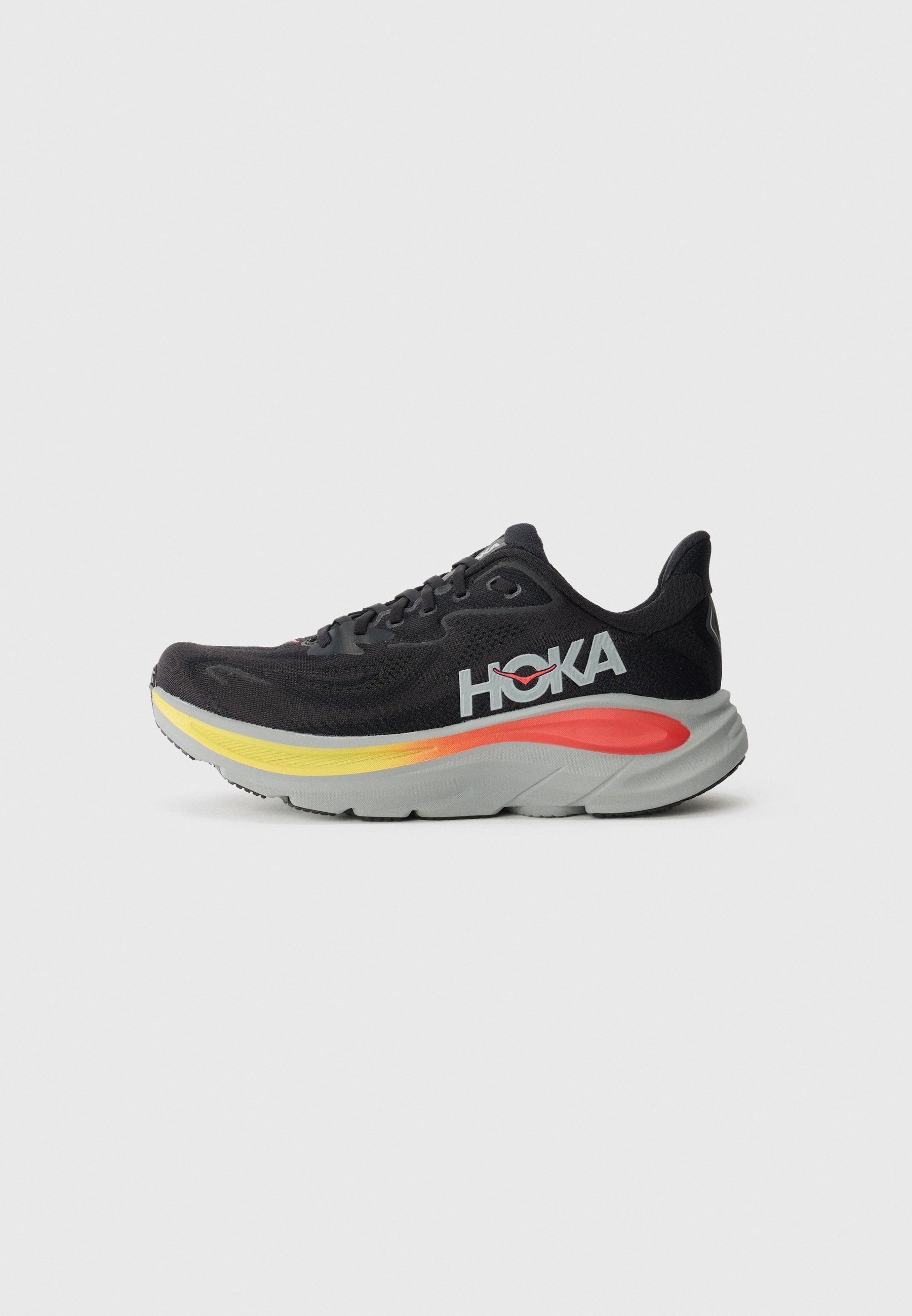 HOKA CLIFTON 10 - Straßenlaufschuhe - Schwarz/Galaktisches Grau
