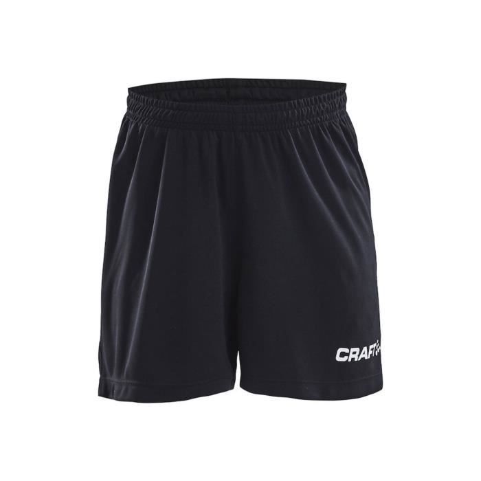 Pantaloncini Junior - Craft - Squad Solid - Multisport - Bambino - Ragazzo - Nero