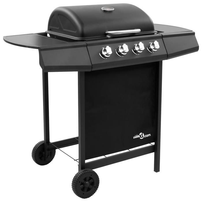 Barbacoa de gas vidaXL con 4 quemadores, parrilla para exteriores, barbacoa de jardín, barbacoa al aire libre 48545