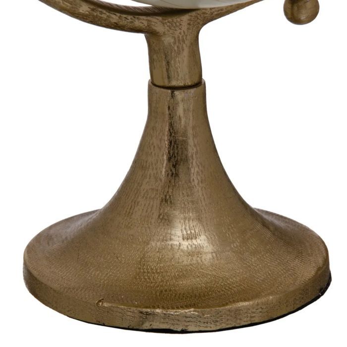 Globo decorativo - Dorado y crema - Metal - 29 cm x 15 cm x 15 cm