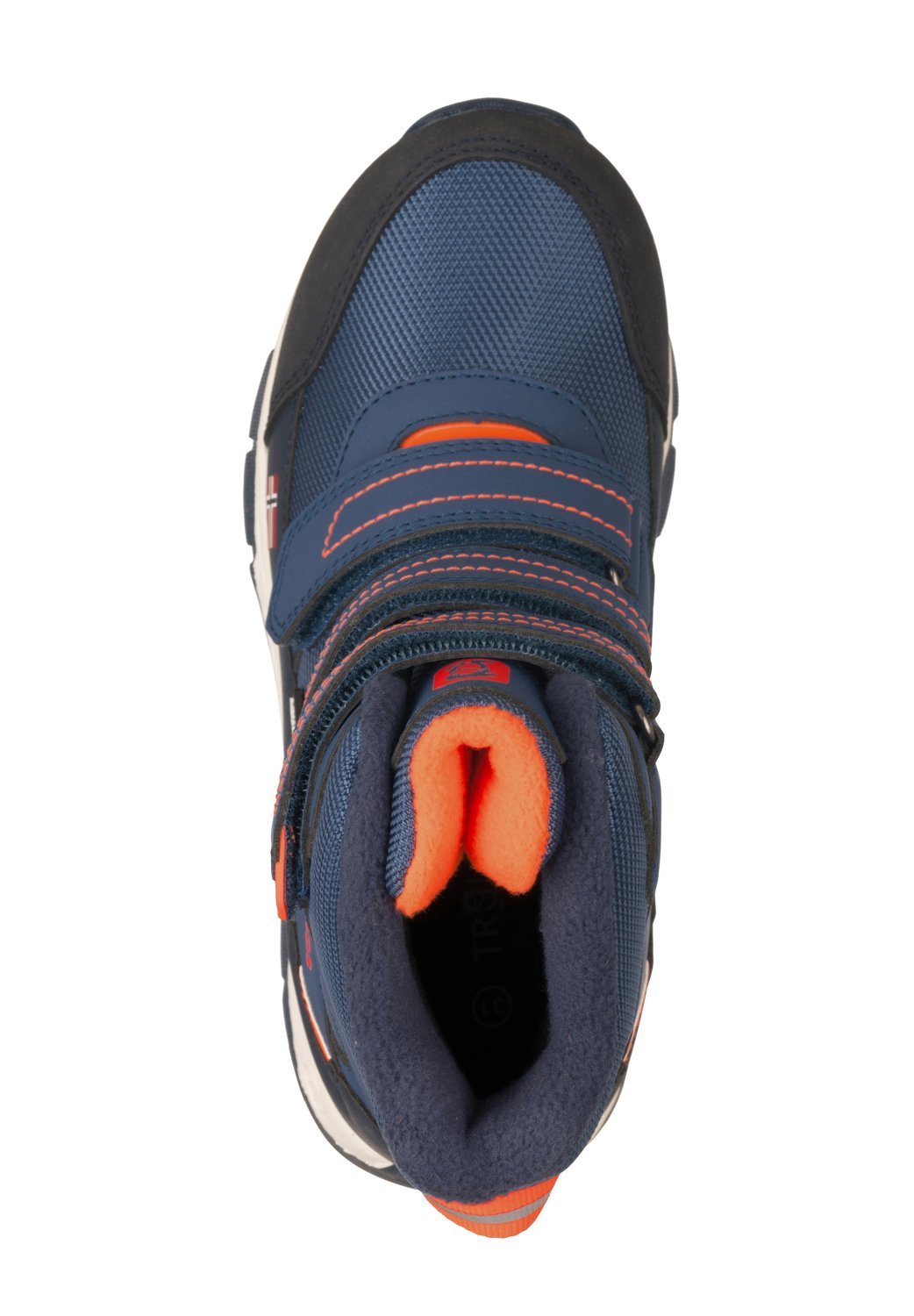 TROLLKIDS LOFOTEN UNISEX - Stivali invernali - blu nordico/arancione fiamma