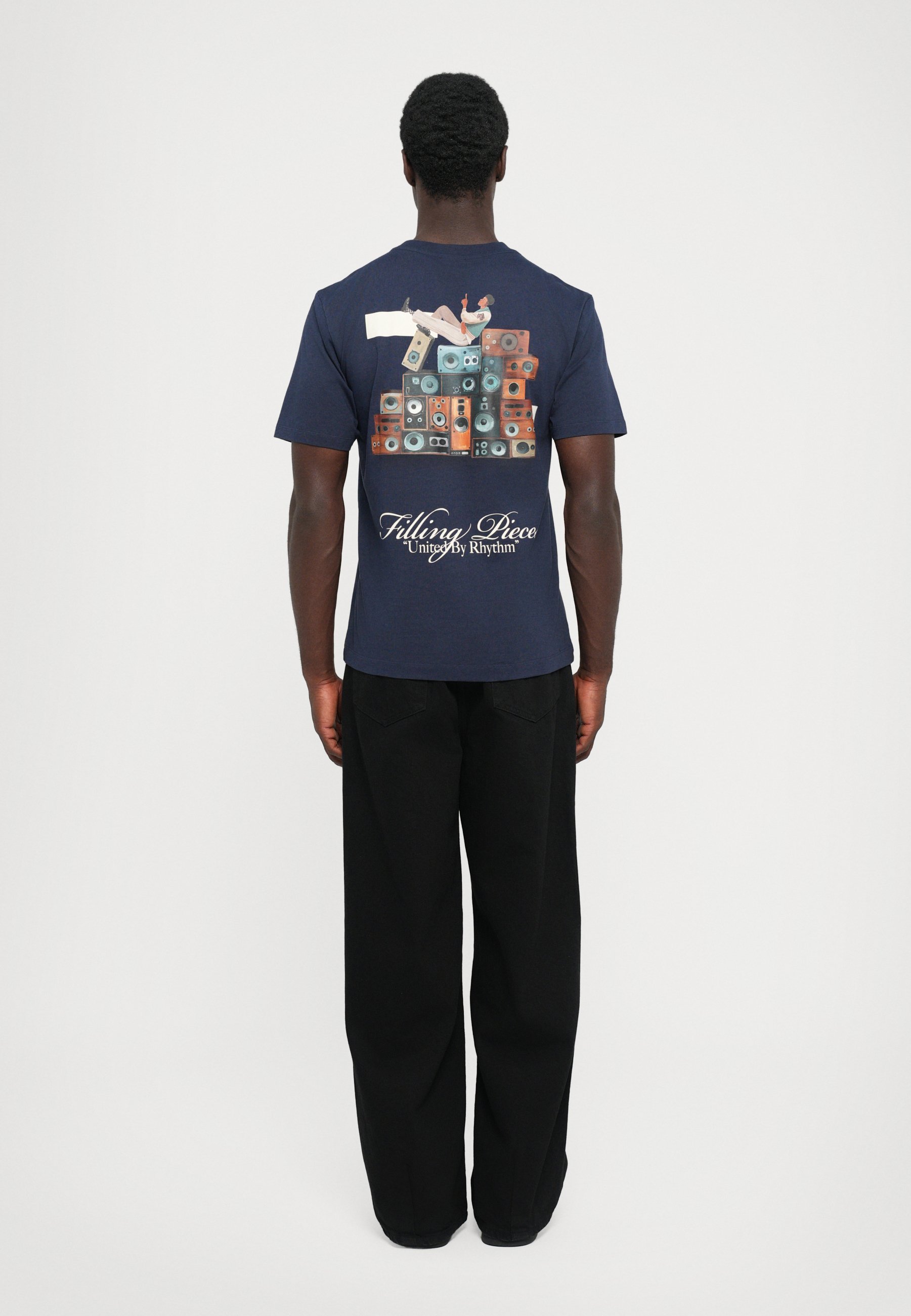 Filling Pieces SPEAKER WALL - Tricou cu imprimeu - bleumarin