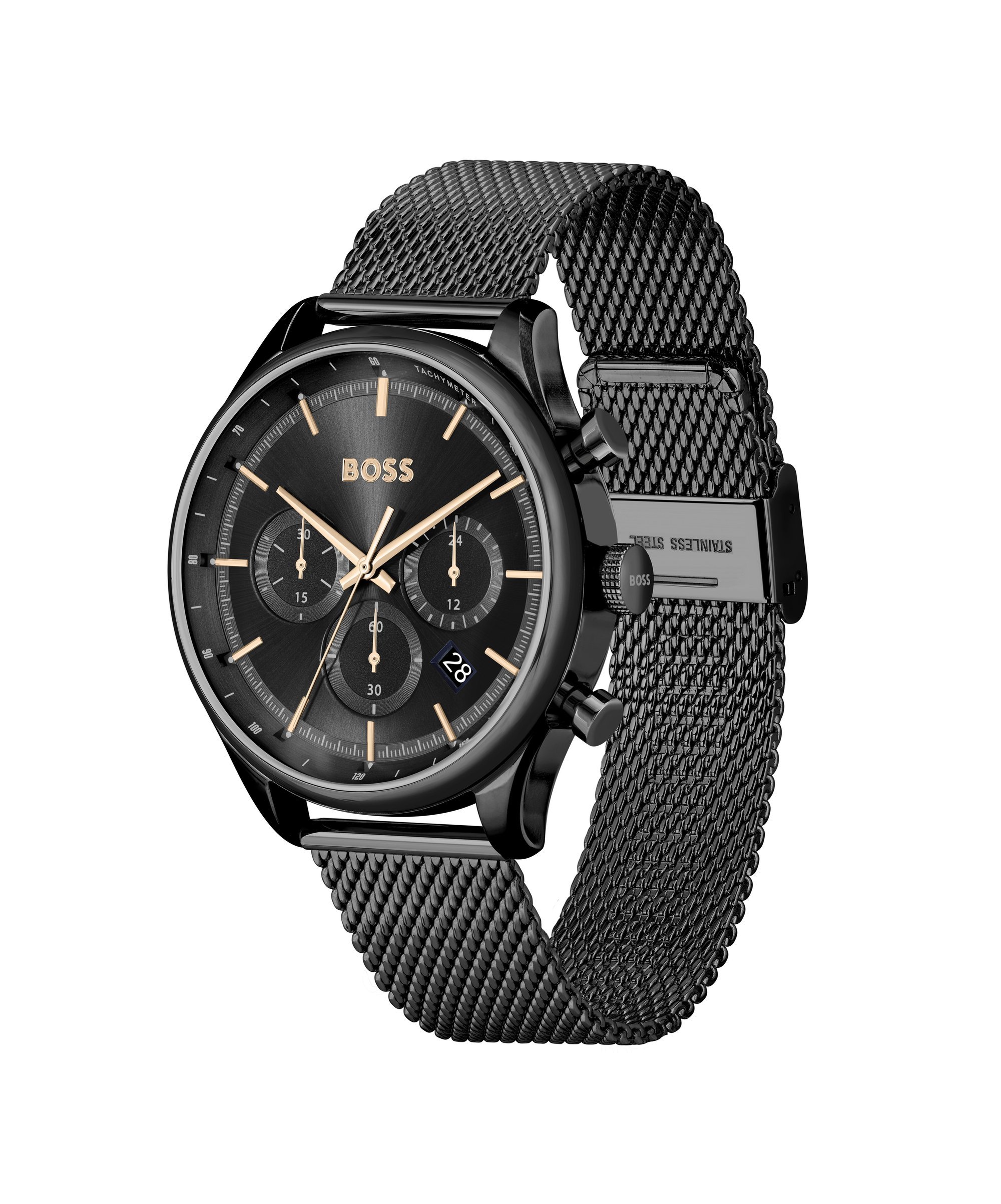 BOSS GREGOR - Montre chronographe - entièrement noire