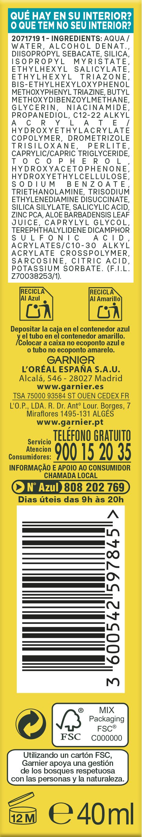 „Pure Active Daily UV Fluid“ su BHA niacinamidu SPF 50. Drėkinamieji kremai vyrams.