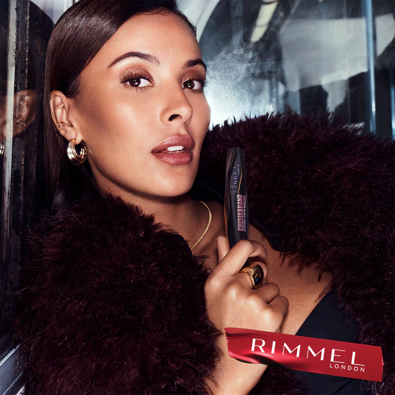 Máscara para cílios Rimmel Wonder'Bond para engrossar e alongar os cílios.