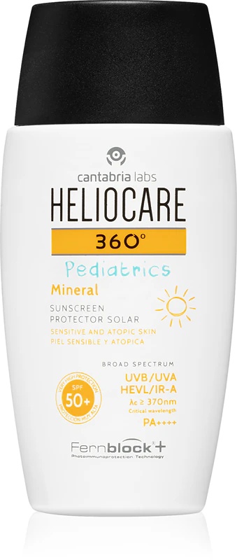 „Heliocare 360° Pediatrics“ mineralinis apsauginis kremas nuo saulės SPF 50+