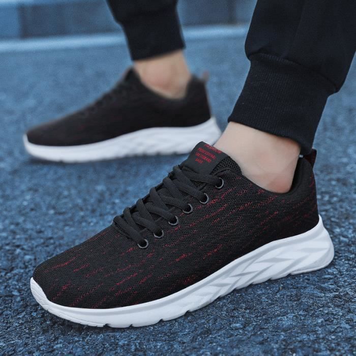 Chaussures de marche légères pour hommes - Marque - Modèle - Rouge - Randonnée - Sentier